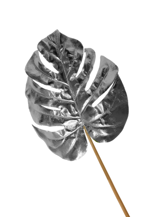 Foliage Philo Leaf Metallic Silver