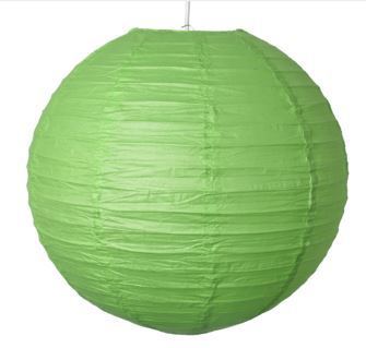 Lantern Paper Green 35cmØ