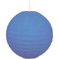 Lantern Paper Dark Blue 30cmØ