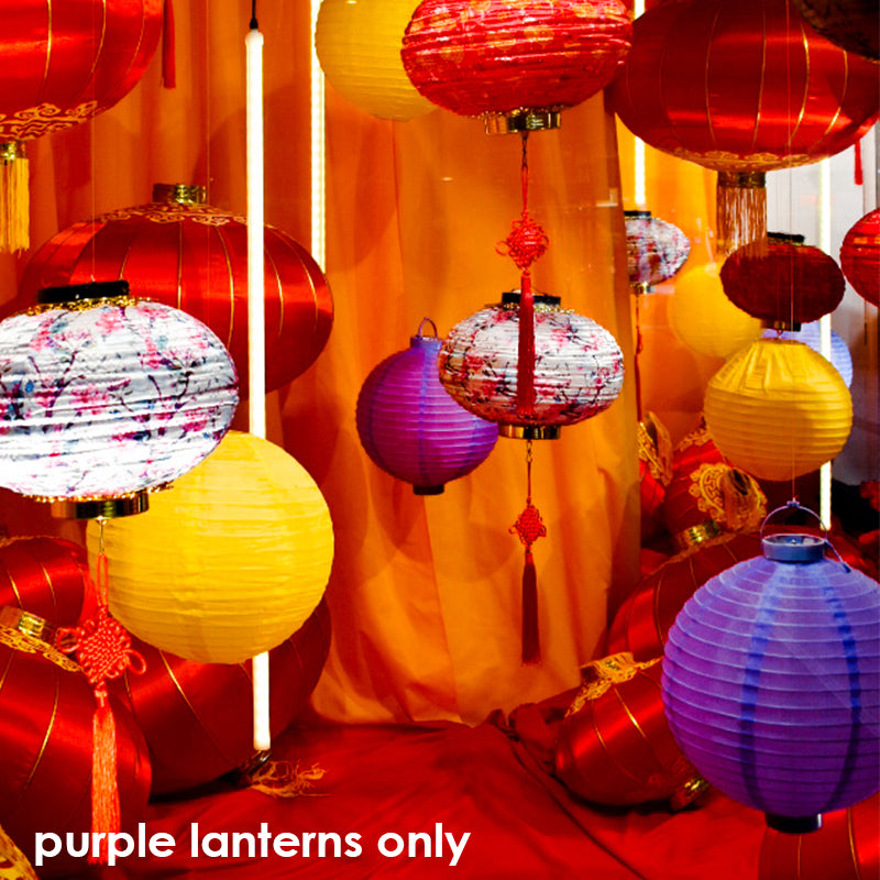Lantern Nylon Purple 30cmØ