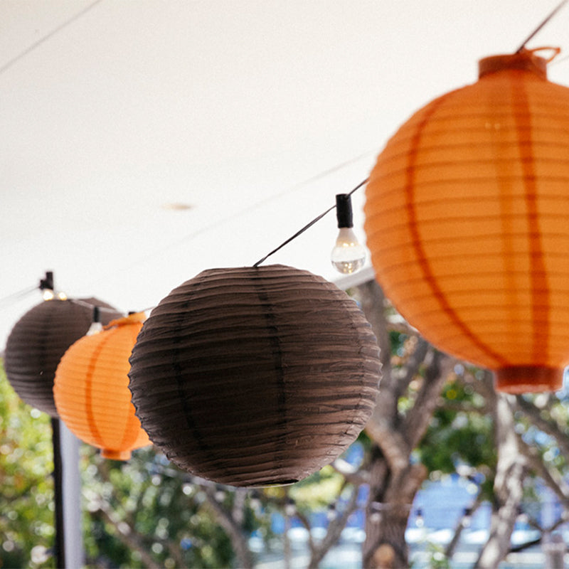 Lantern Paper Black 50cmØ