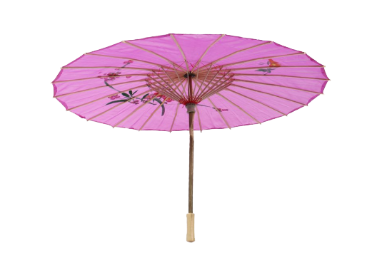 Parasol Oriental Pattern Fabric Purple