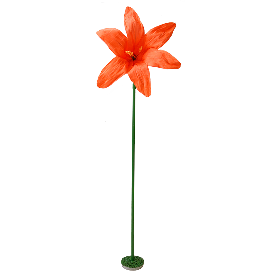 Flower Orange Paper Free Standing