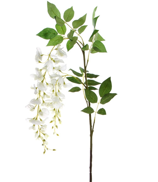 Floral Spray Wisteria White