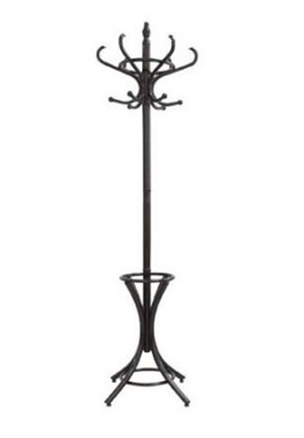 Stand Hat Wooden Black Black