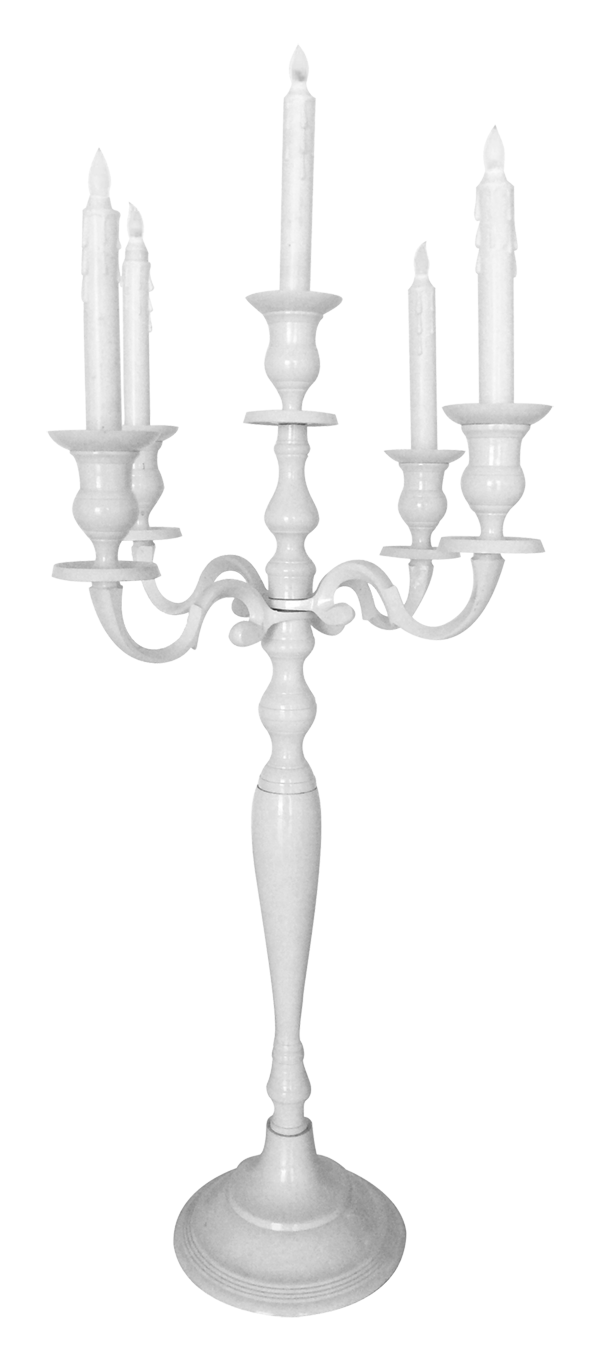 Candelabra 5 Prong White