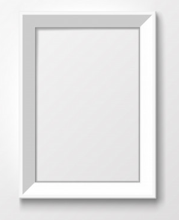 Frame Picture Plastic White