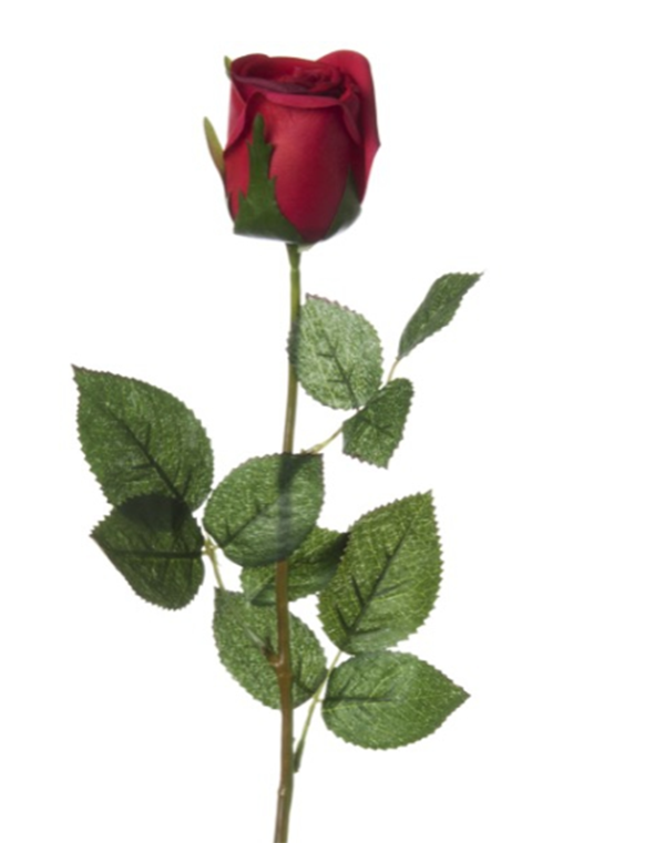 Floral Rose Real Touch Single Red