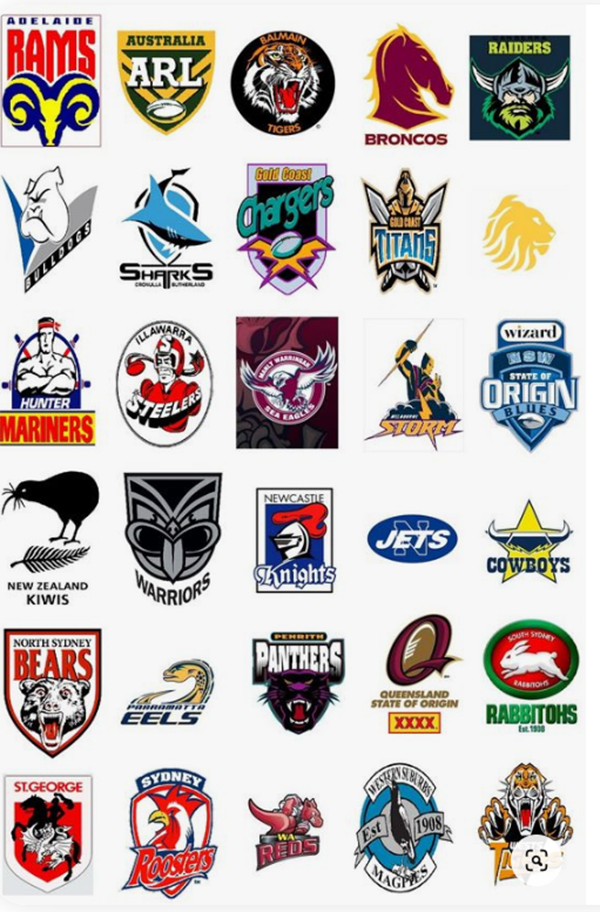 Bunting Rectangle Rugby League Plastic