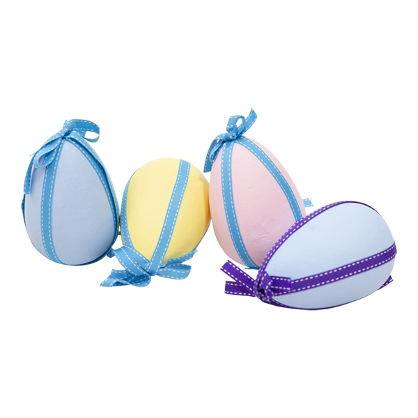 Easter Eggs Poly Pastel Colours