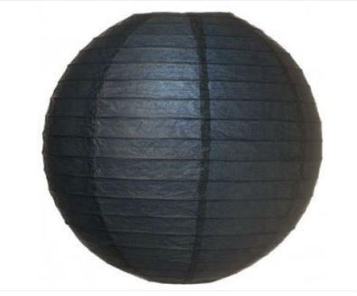 Lantern Paper Black 40cmØ