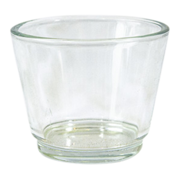 Candle Holder Tea Light Glass Clear