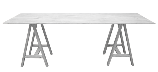 Table Trestle White Wash