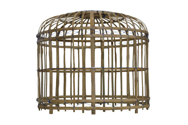Chandelier Basket Bamboo Natural
