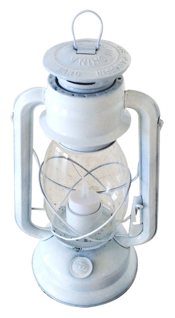 Lantern Metal Kerosene White