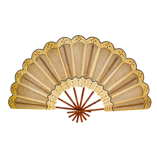 Fan Oriental Wood Natural