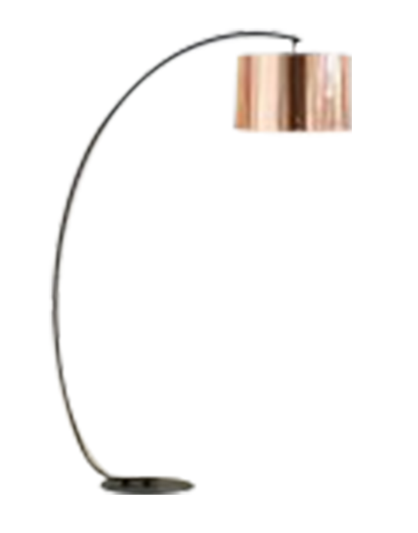 Lamp Floor Copper Shade Black