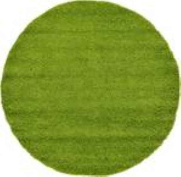Rug Shaggy Circle Green