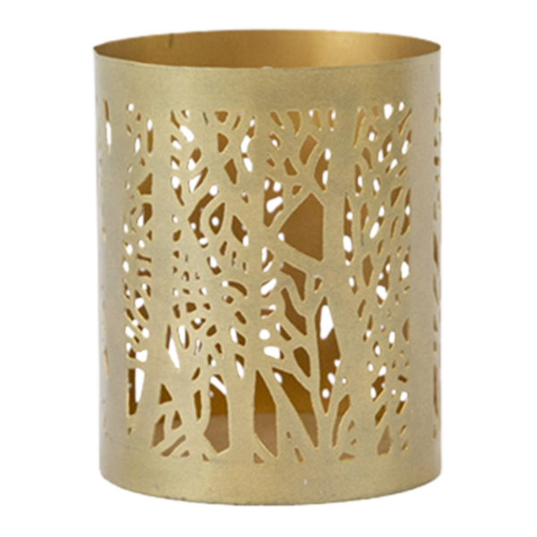 Candle Holder Hurricane Gold