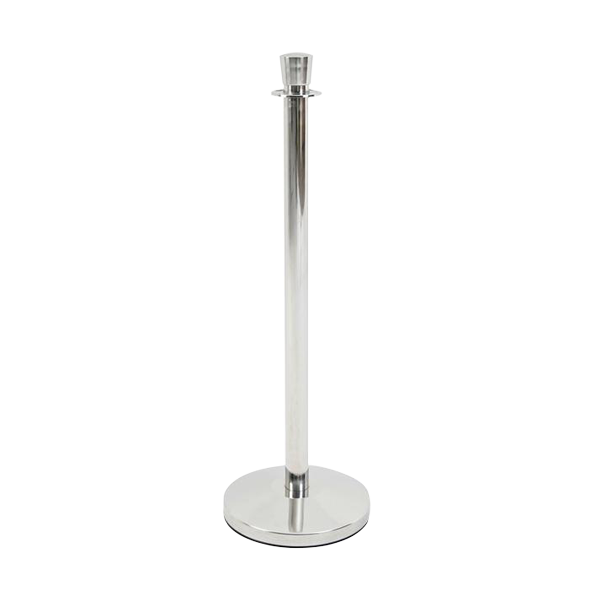 Bollard Chrome Flat Top