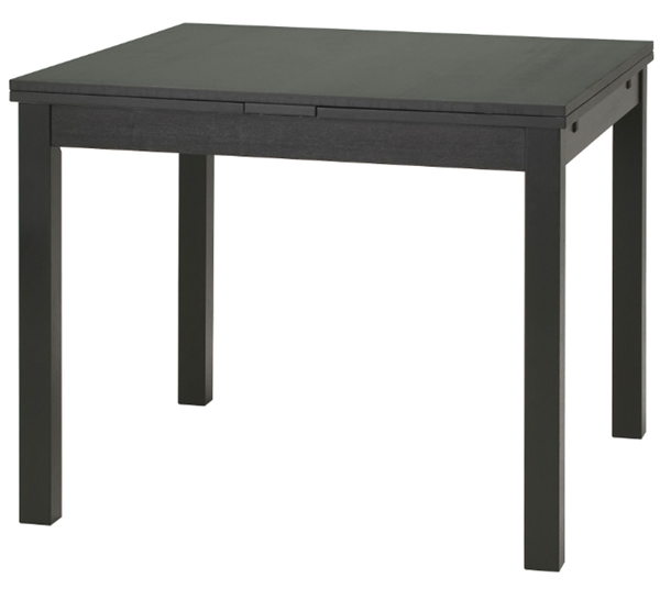 Table Wooden Black Extends to 168cm
