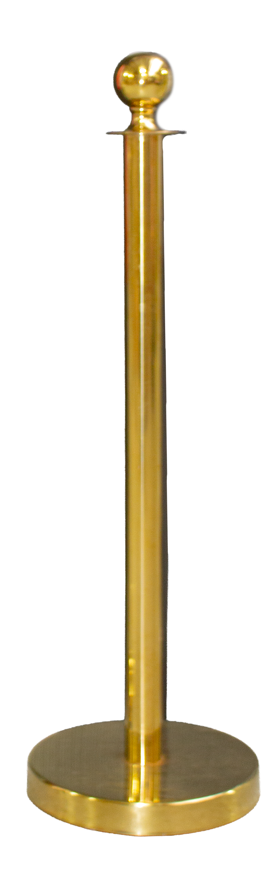 Bollard Brass Ball top with thin Flat base