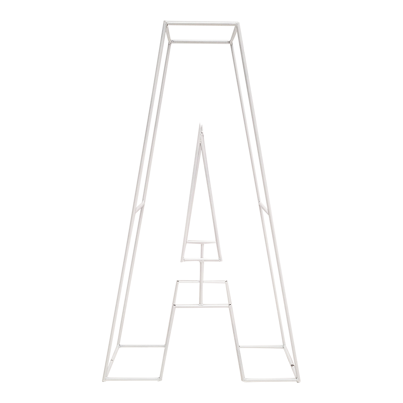 Wire Letter White A