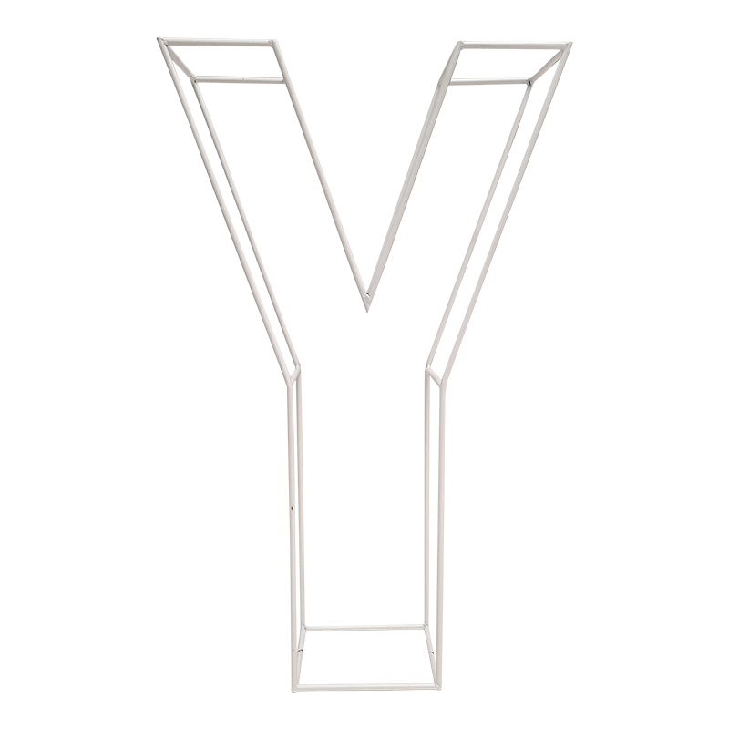 Wire Letter White Y