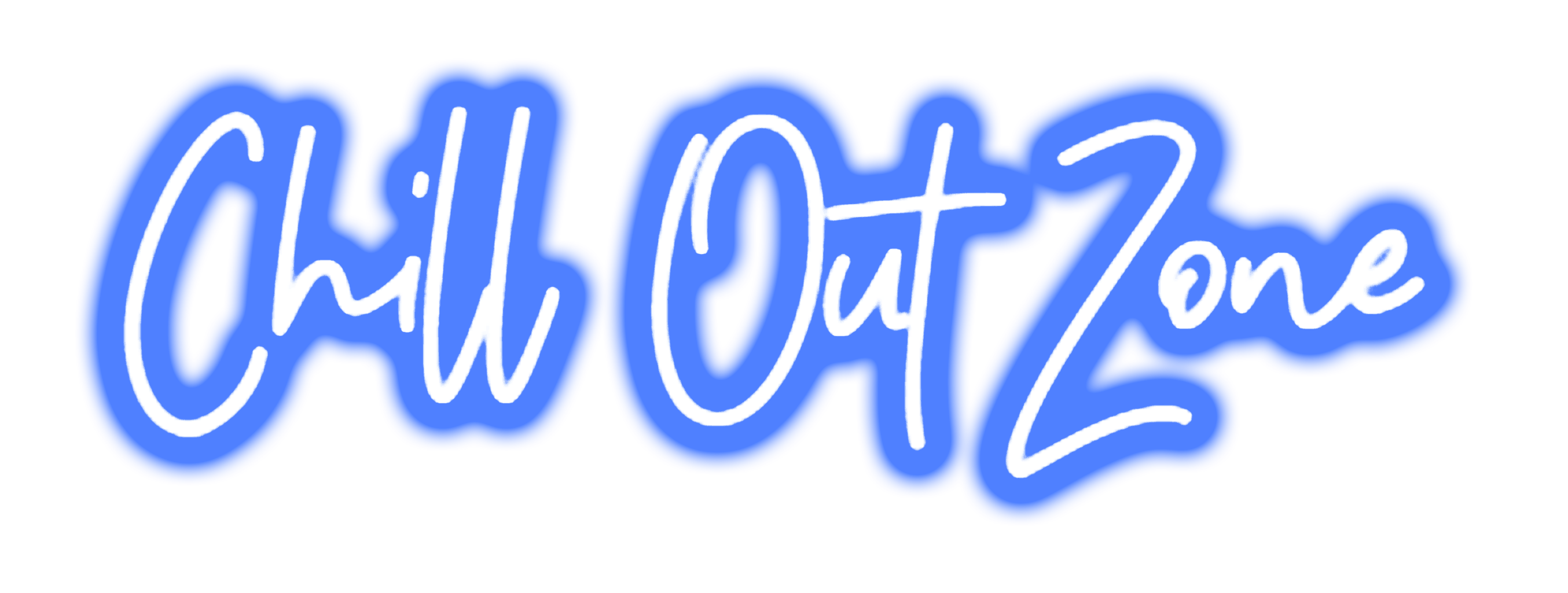 Neon Sign 'Chill Out Zone' Blue LED