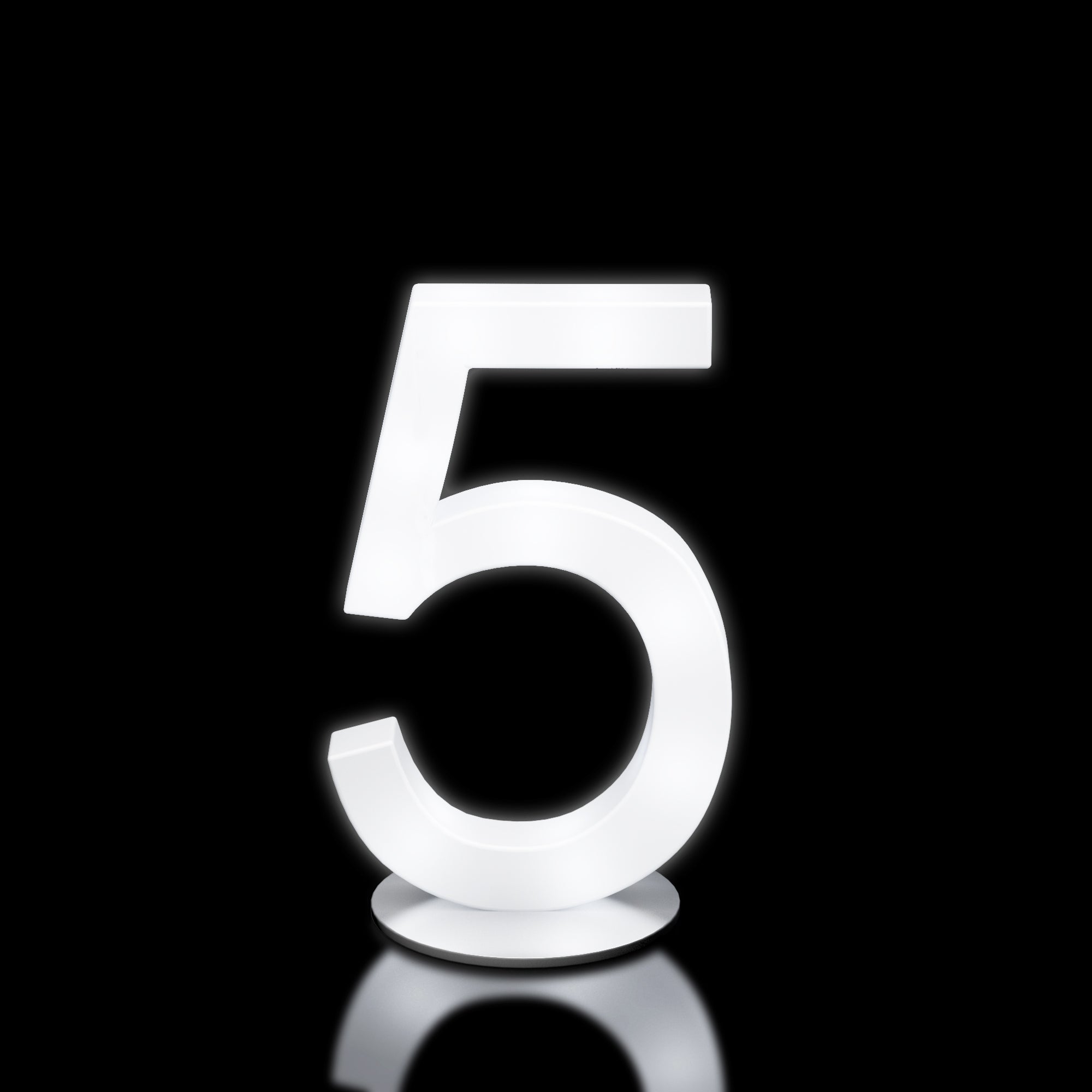 Glow Number LED '5'