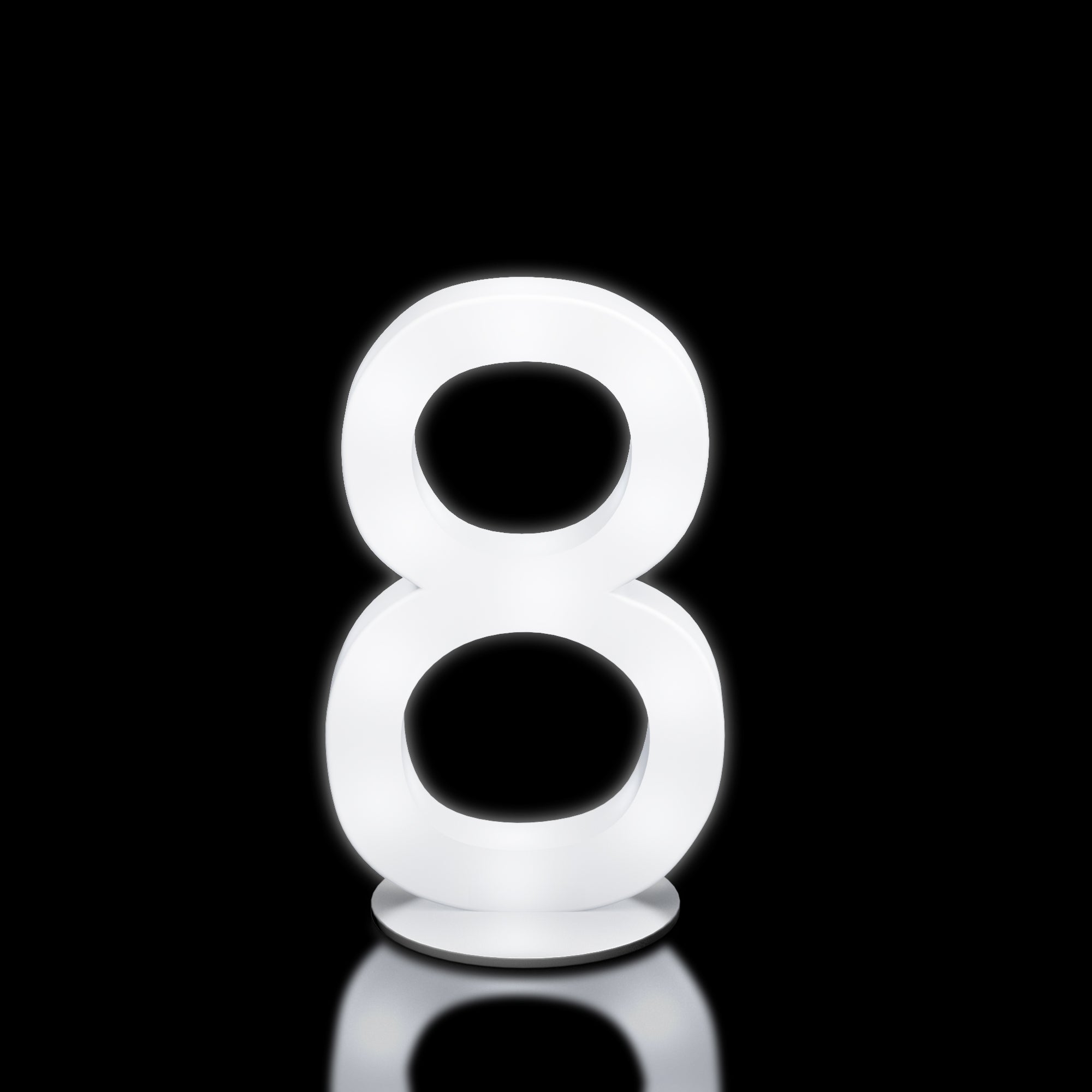 Glow Number LED '8'