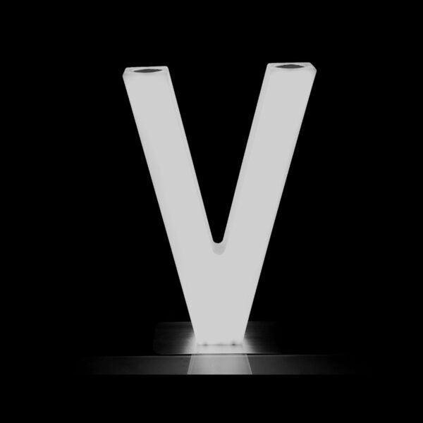 Glow Letter LED 'V'
