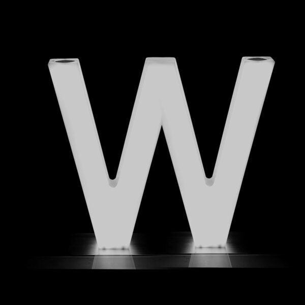 Glow Letter LED  'W'