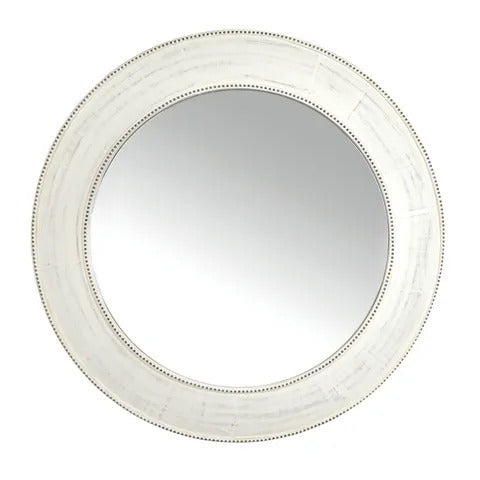 Mirror Rania White Wash Round