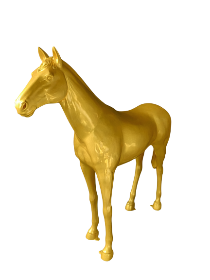 Horse Fibreglass Pastel Gold 51kg