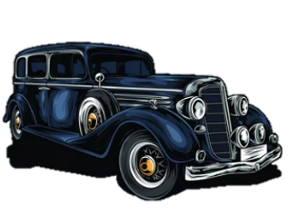 Backdrop Car Cutout Gangsta 1920's