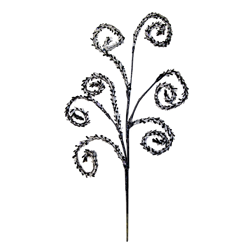 Sequin Spray Black and White 80cm