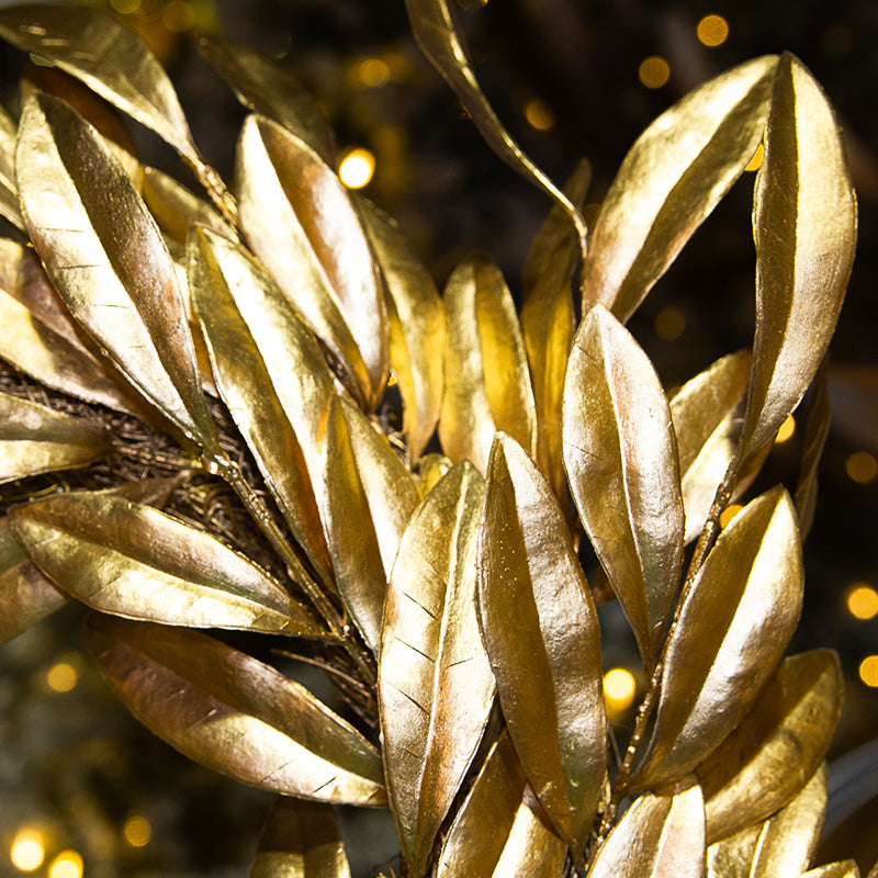 Wreath Leaves Gold