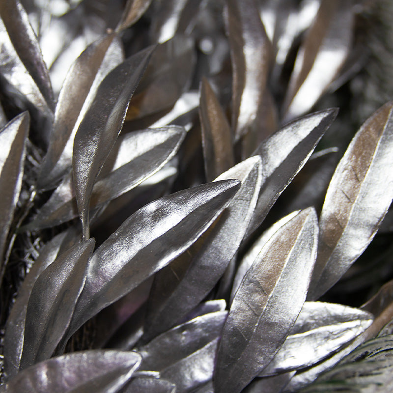 Wreath Leaves Silver