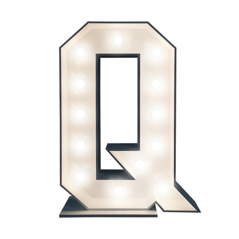 Lighting Marquee Letter Illuminated Q