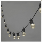 Lights Festoon with timer Clear 20 globes 10m