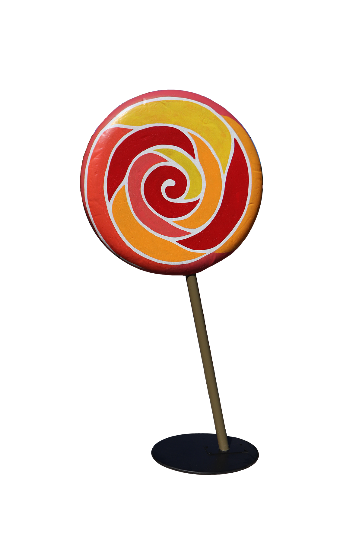 Novelty Lollipop Hard Coated Poly Multi Coloured