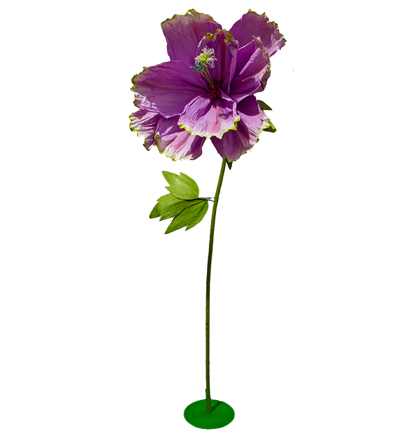 Flower Paper Free Standing Giant Purple