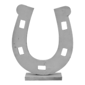 Horseshoe Cut Out MDF Silver