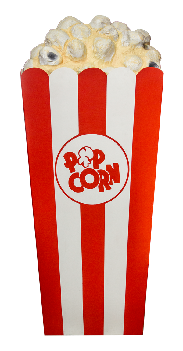 Novelty Popcorn Timber & Poly Red & White