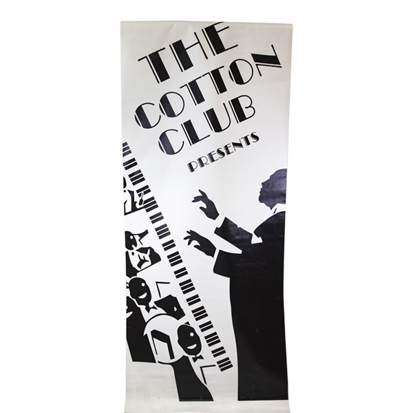 Banner Cotton Club Vinyl Black & White