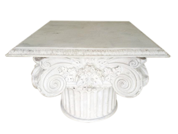 Roman Column Capital Fibreglass Off White
