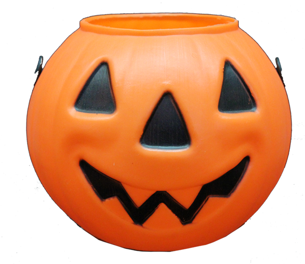 Pumpkin Lolly Bucket PVC Orange