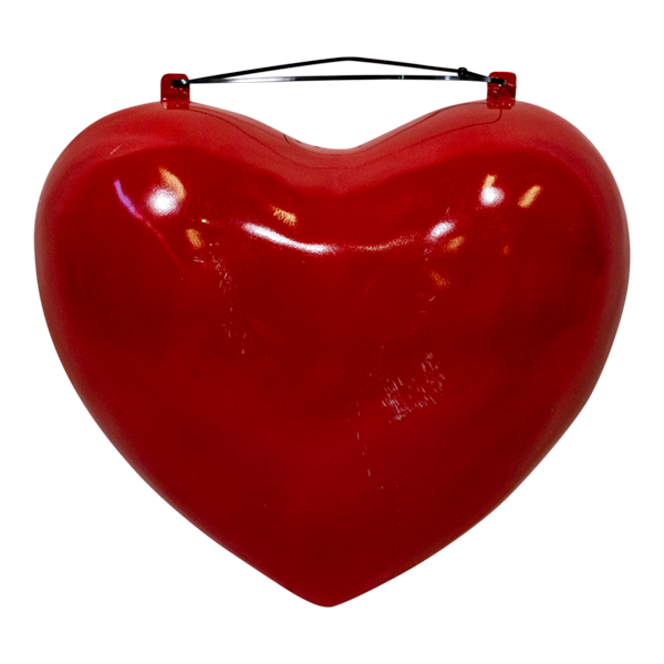 Heart Red Fibreglass