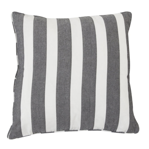 Cushion Wide Stripe Black & White